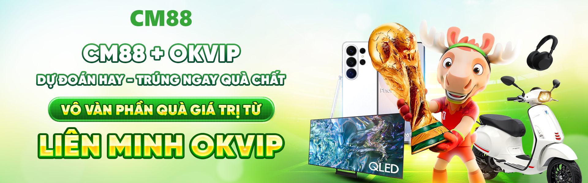 Cùng CM88 tận hưởng không khí World Cup 2026 với hàng loạt kèo cược thể thao hấp dẫn.